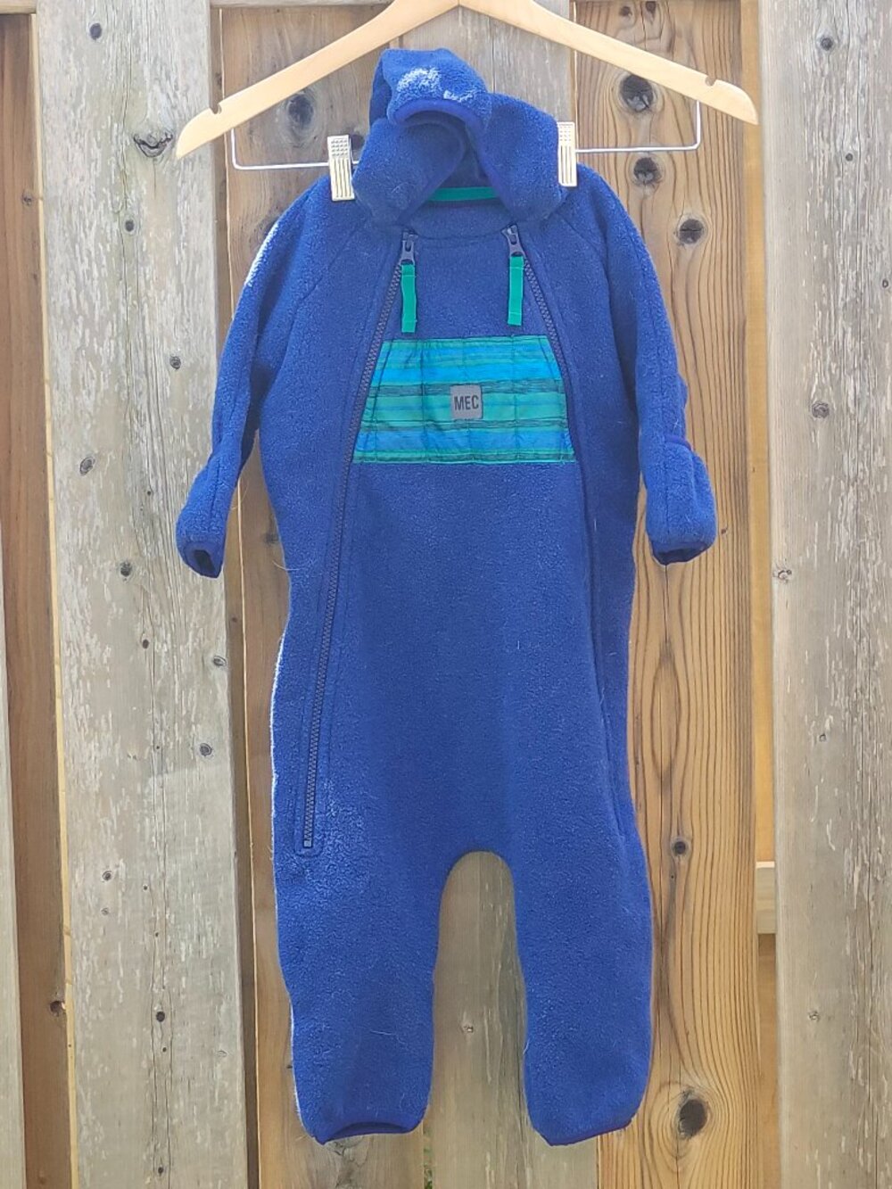 MEC Zip Fleece bunting 12m Blue